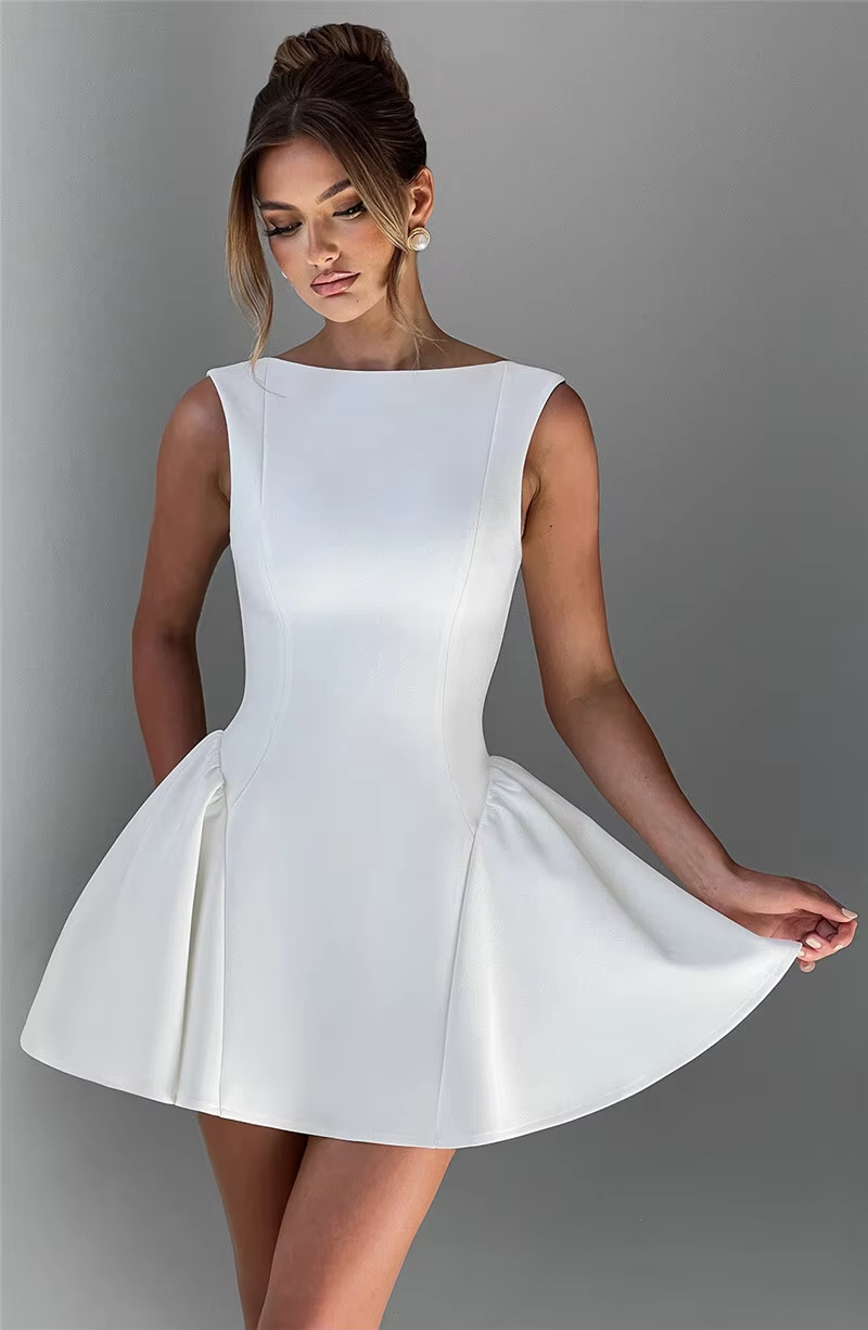 Tahlia™ - Stylish Backless High Waist A-line Sexy Mini Dress