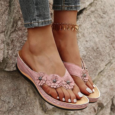Ruby™ - Flowers Clip Toe Sandals