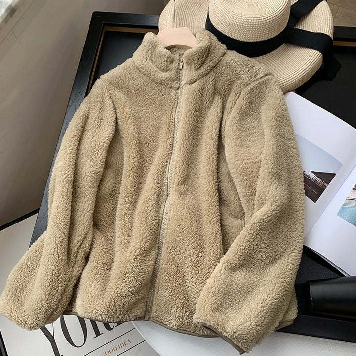 Freya™ - Cozy Teddy Coat With Zipper