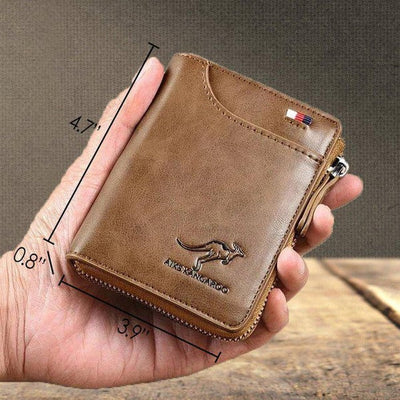 Multi-functional RFID Blocking Waterproof Durable PU Leather Wallet