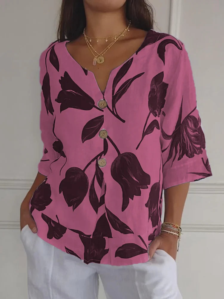Stella™ - Comfortable V-neck Shirt