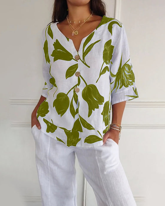 Stella™ - Comfortable V-neck Shirt