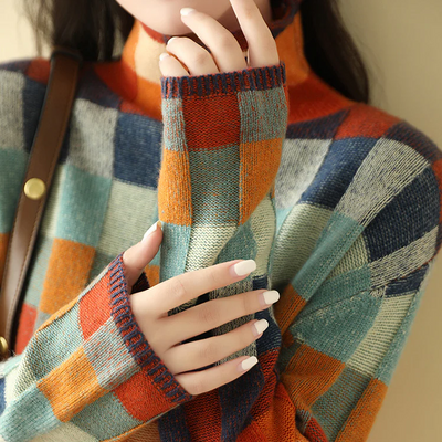Olivia - Couture Patchwork Turtleneck