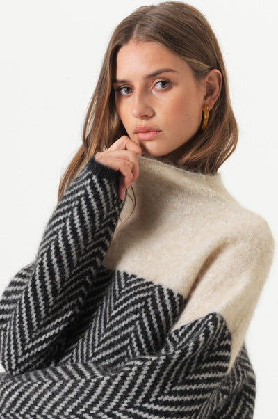 High Neck Cotton Soft Sweater