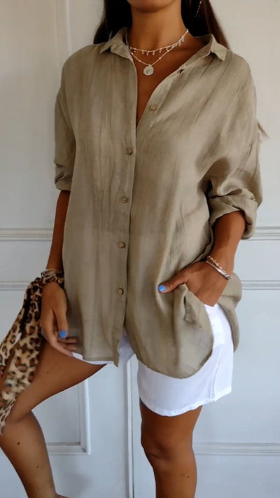 Matilda™ - Elegant Pleated Style Shirt