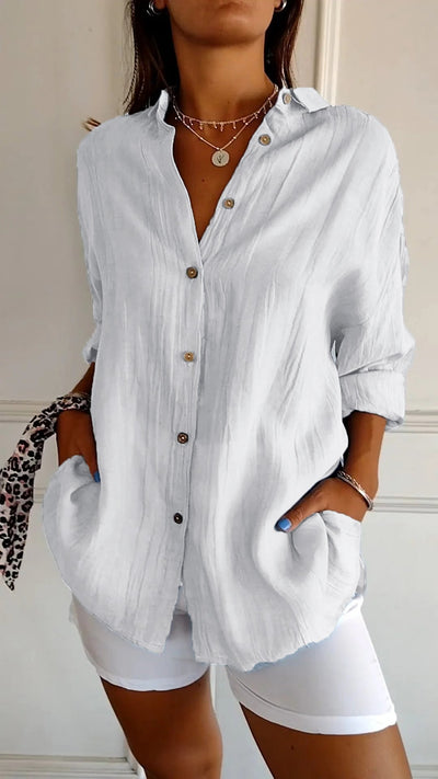 Matilda™ - Elegant Pleated Style Shirt