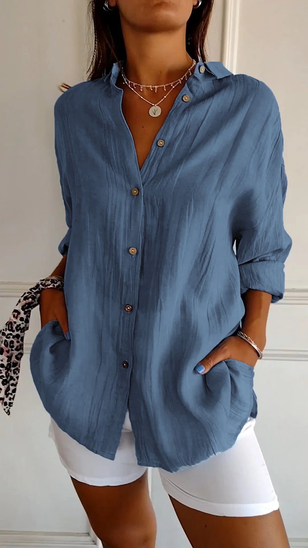 Matilda™ - Elegant Pleated Style Shirt