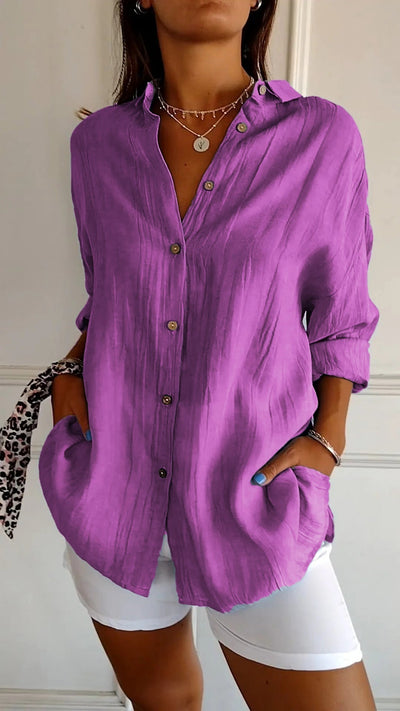 Matilda™ - Elegant Pleated Style Shirt