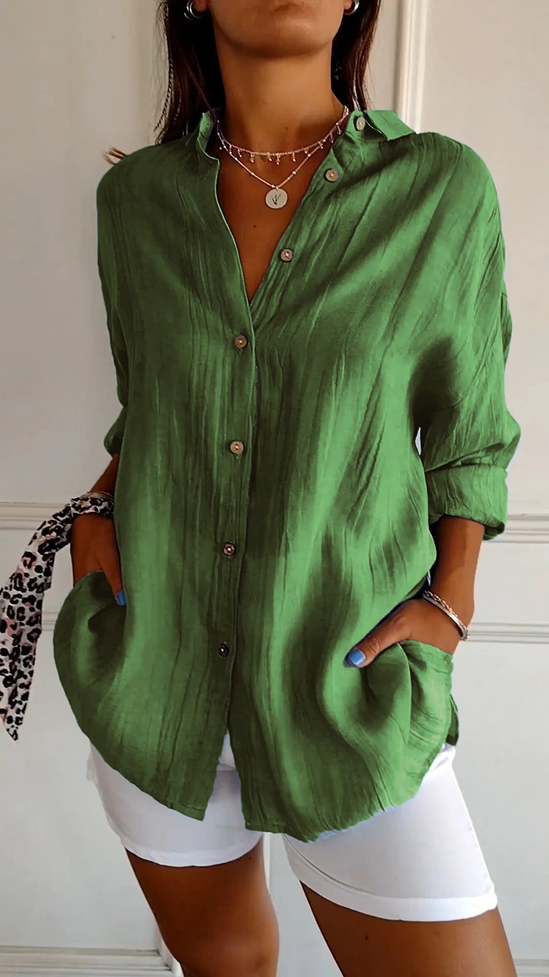 Matilda™ - Elegant Pleated Style Shirt