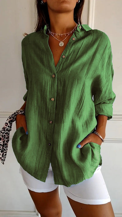 Matilda™ - Elegant Pleated Style Shirt