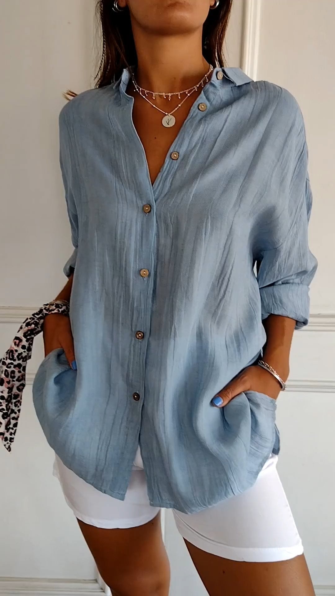 Matilda™ - Elegant Pleated Style Shirt