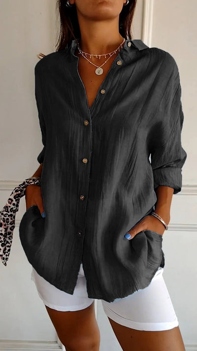 Matilda™ - Elegant Pleated Style Shirt