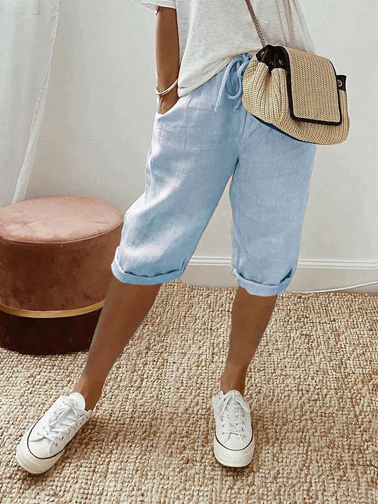 Freya™ - Cotton-Linen Women's Pants