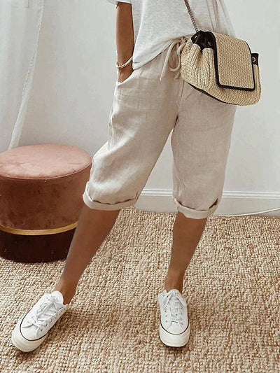 Freya™ - Cotton-Linen Women's Pants