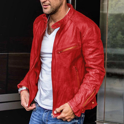 Hugo™ - Vintage Stand Collar Zipper Jacket