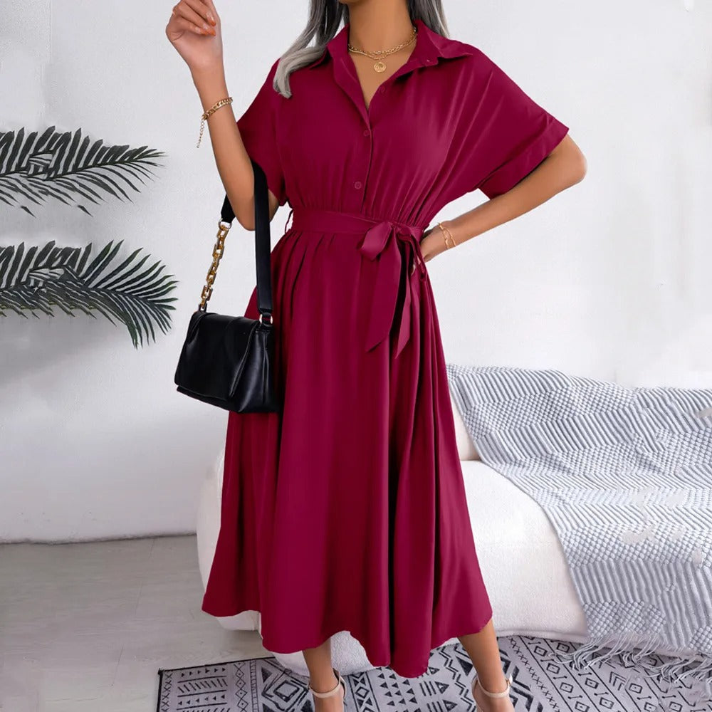 Eliza™ - Elegant Dress With Belt