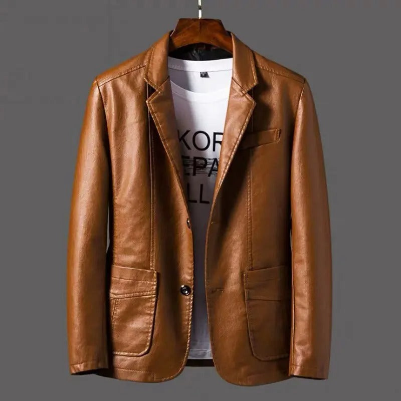 Lucas™ - Stylish Warm Leather Jacket