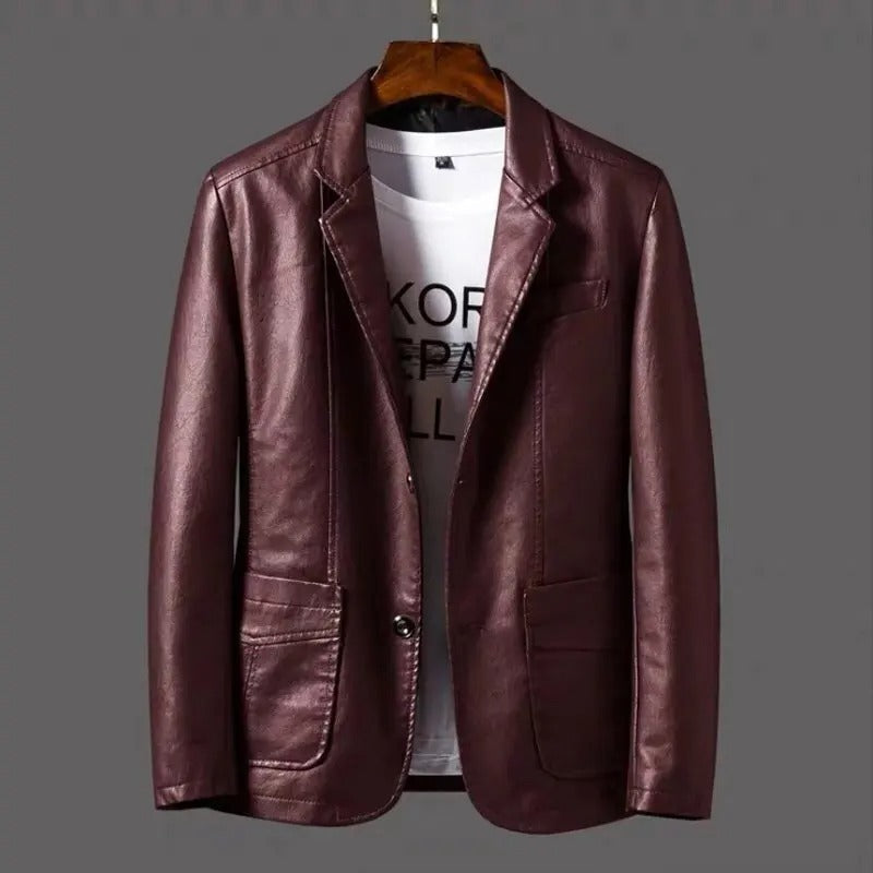 Lucas™ - Stylish Warm Leather Jacket