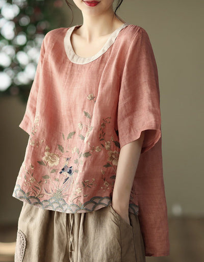 Scarlett™ - Stylish Embroidered Floral Tunic