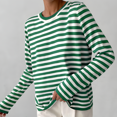 Isabella - Elegant Striped Shirt