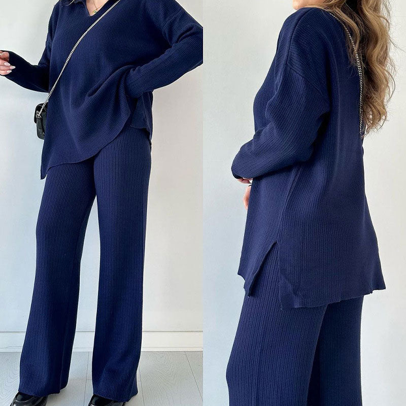 Tahlia™ - Comfortable V-neck Knitted Co-ord Set