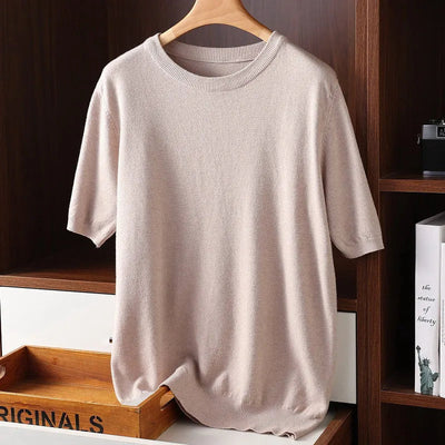 York™ - Stylish Cashmere Crew Neck T-Shirt