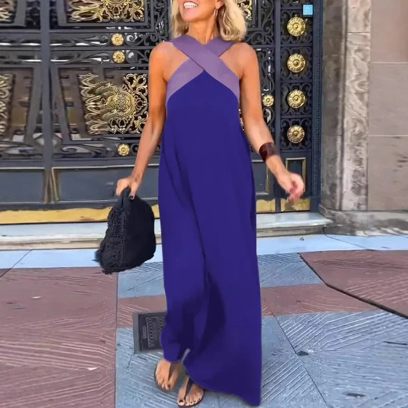 Hazel™ - Elegant Cross-Shaped Backless Dress