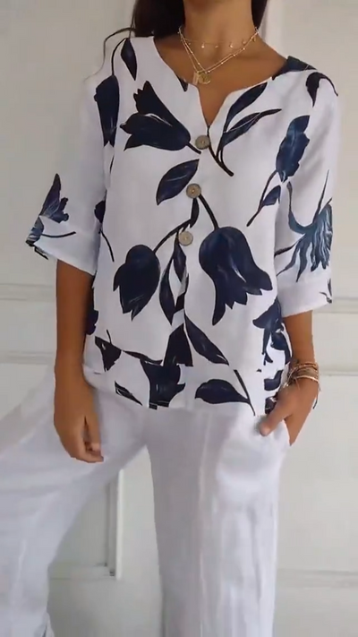 Stella™ - Comfortable V-neck Shirt