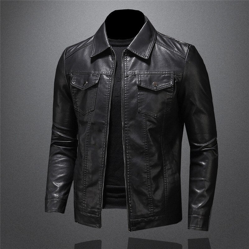 Pankraz™ - Classic comfortable leather jacket